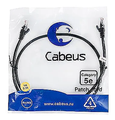 PC-UTP-RJ45-Cat.5e-1m-BK