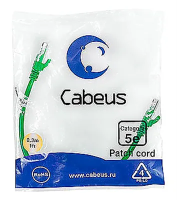 PC-UTP-RJ45-CAT.5E-0.3M-GN-LSZH
