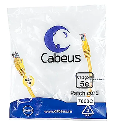PC-UTP-RJ45-CAT.5E-0.3M-YL