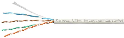 UTP-4P-Cat.5e-SOLID-WH