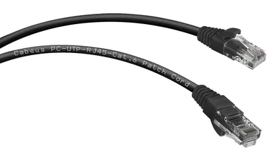 PC-UTP-RJ45-Cat.6-0.3m-BK