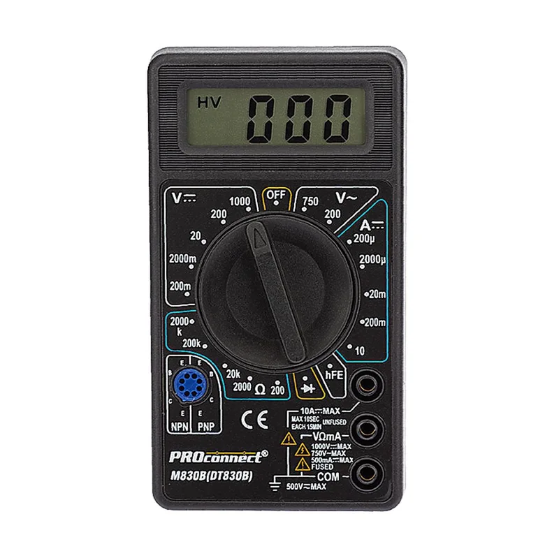 13-3011 - Портативный мультиметр M830B (DT830B) PROconnect
