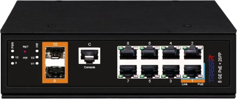 TRASSIR TR-NS25102S-300-8POE