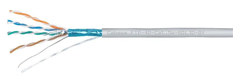 Cabeus FTP-4P-Cat.5e-SOLID-LSZH-GY