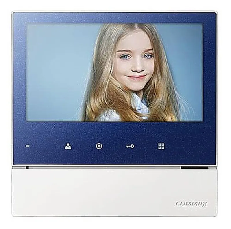 CDV-70H2 Blue - 7.0", TFT LCD, PAL/NTSC, без трубки (Hands Free), подключение 2х вызывных блоков и трубки DP-4VHP, вызов и связь "трубка-монитор", накладное исполнение, AC 110-240В, цвет : синий