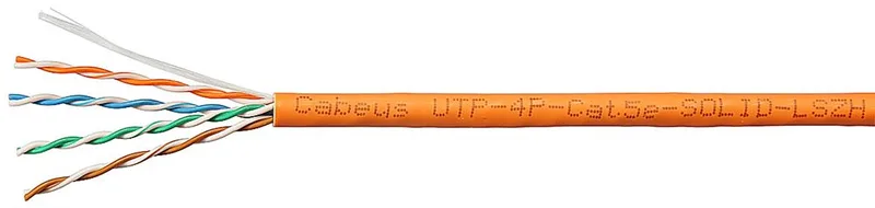 Cabeus UTP-4P-Cat.5e-SOLID-LSZH-OR-LIGHT