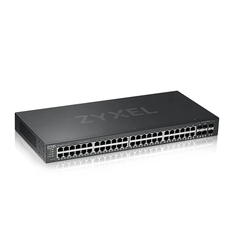 GS2220-50 - Коммутатор ZYXEL, управляемый, настольный/монтируемый в 19" стойку, L2