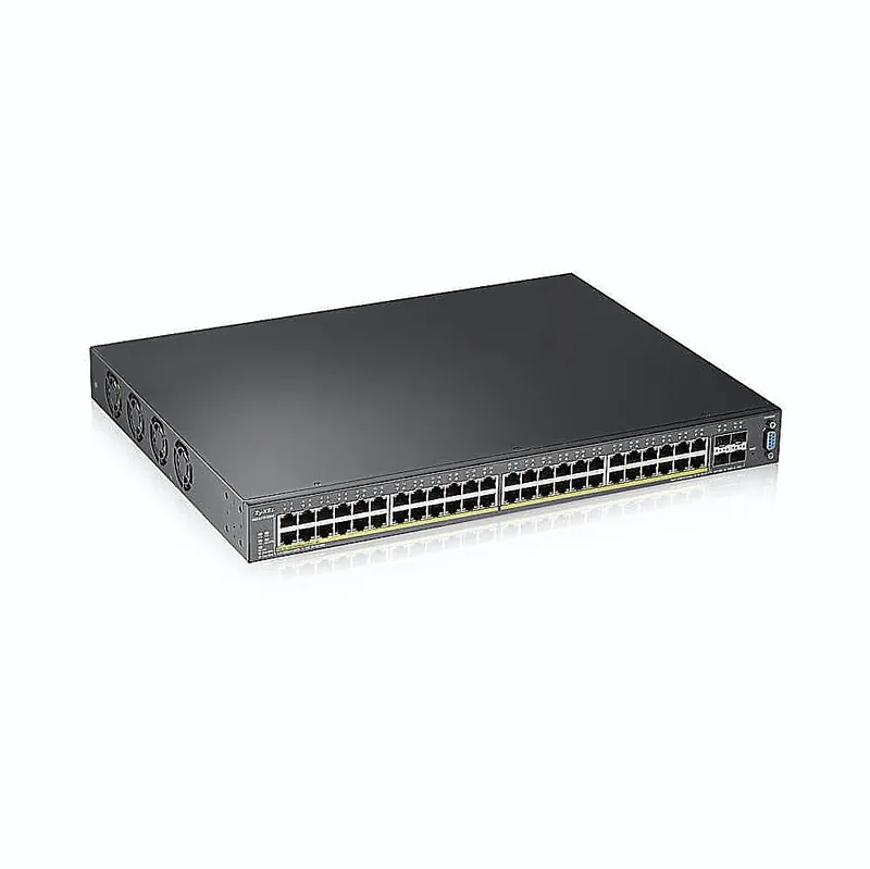XGS2210-52HP - Коммутатор управляемый Zyxel, 48 port Gigabit L2 managed PoE+ switch, 375 Watt, 4x 10G