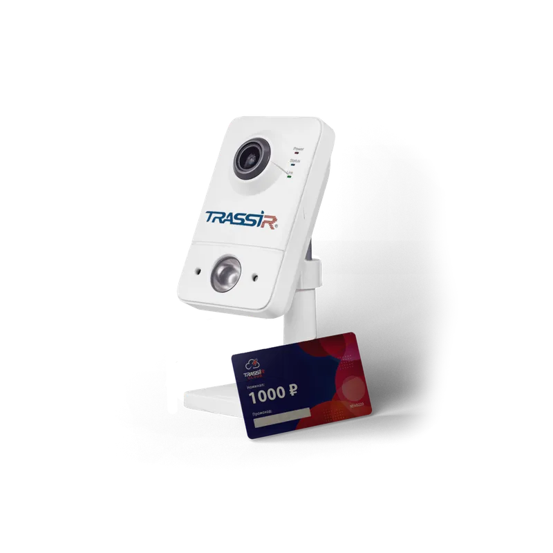 Комплект облачного видеонаблюдения: Камера TR-D7121IR1W v2 2.8 + Облако 1000