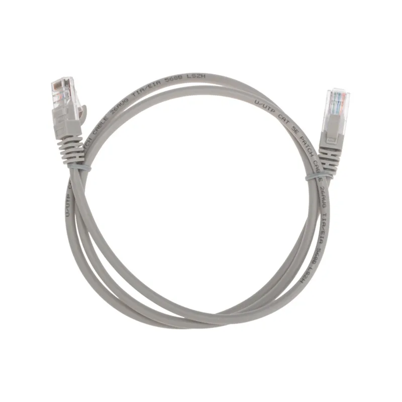 02-0100-1 - Патч-корд U/UTP, CAT 5e, RJ45-RJ45, 26AWG, LSZH, серый, 1м, Rexant