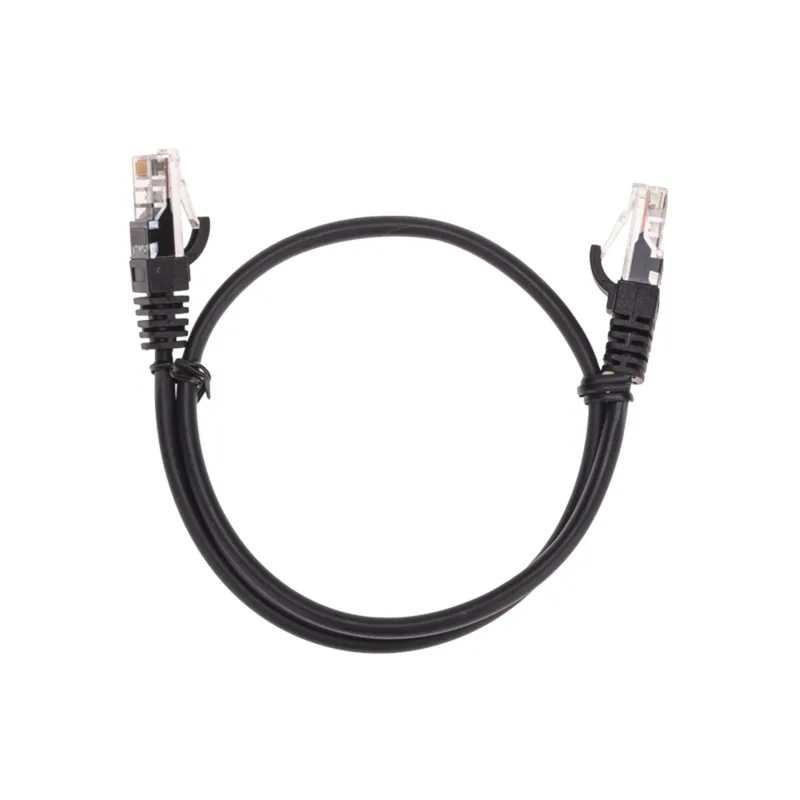 02-0102-05 - Патч-корд U/UTP, CAT 5e, RJ45-RJ45, 26AWG, LSZH, черный, 0,5м, Rexant