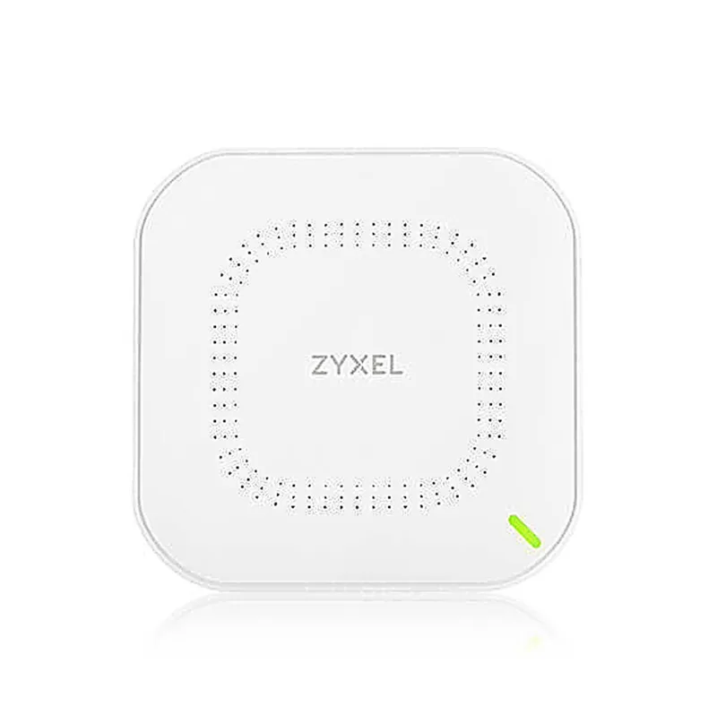 NWA50AX - Гибридная точка доступа Zyxe, WiFi 6, 802.11a/b/g/n/ac/ax (2,4 и 5 ГГц), MU-MIMO, антенны 2x2, до 575+1200 Мбит/с, 1xLAN GE, PoE, без поддержки Captive portal и WPA-Enterprise, защита от 4G/5G, БП в комплекте