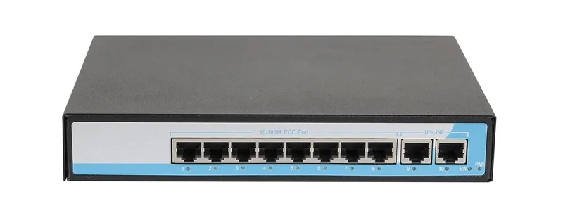 GL-SW-F005-08P - Коммутатор GIGALINK, неуправляемый, 8 PoE (802.3af) порта 10/100Мбит/с до 250 метров cat.6, 2 Uplink порт 100Мбит/с