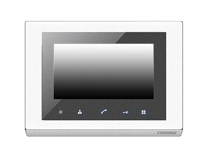CMV-70S White - 7,0", TFT LCD, PAL/NTSC, без трубки (Hands Free), накладное крепление, подключение 2-х вызывных блоков и трубки DP-4VHP, вызов и связь "трубка-монитор".
