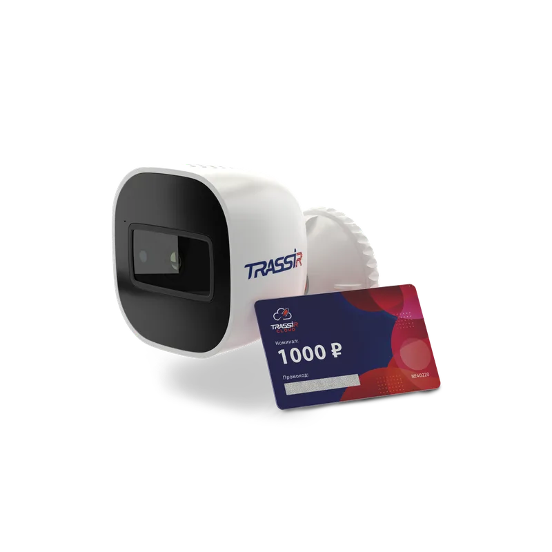 Комплект облачного видеонаблюдения: Камера TR-W2B5 + TRASSIR Облако 1000