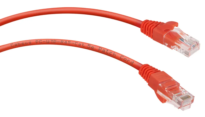 Cabeus PC-UTP-RJ45-Cat.5e-1.5m-RD