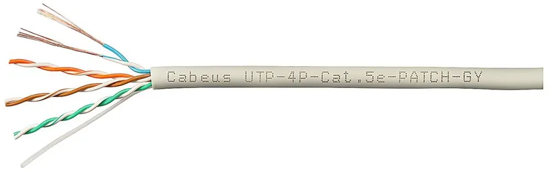 Cabeus UTP-4P-Cat.5e-PATCH-GY