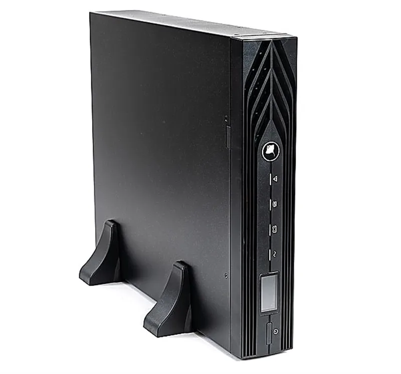 8954 SKAT-UPS 2000 RACK+4x9Ah исп.E (SKAT-UPS 2000-RACK-ON-4x9-E) - Источник бесперебойного питания SKAT 220В, 2000ВА (1800 Вт)  On-Line, синусоидальная форма выходного напряжения, световая и звуковая индикация режимов работы, ЖК дисплей. Встроенный АКБ 9Ач, 4 шт, время резерва 3 мин. Количество выходных разъемов — IEC C13 — 8 шт