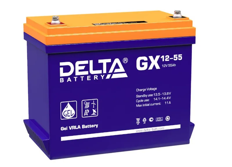 Аккумуляторная батарея Delta GX 12-55