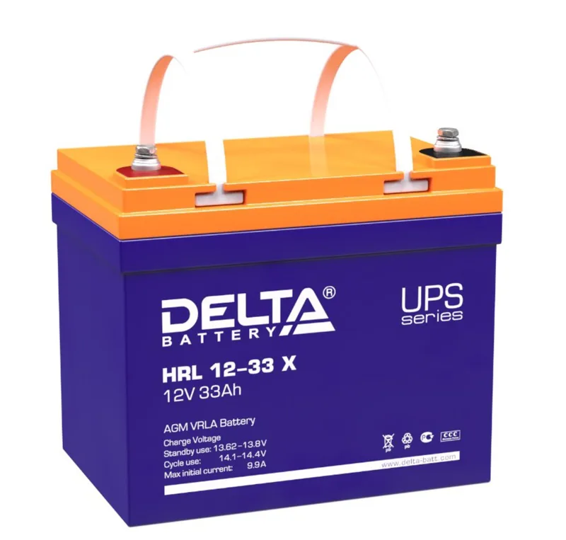 Аккумуляторная батарея Delta HRL 12-33 X