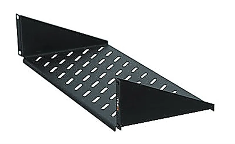 TLK-SHFR-200-BK - Полка фронтальная TLK, 19", 2U, глубиной 200мм, крепеж в комплекте, черная