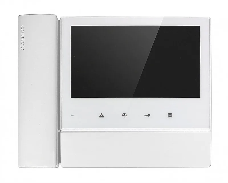 CDV-70NM/XL - CDV-70N,  дополнительно вызов аудио/видео (при наличии камеры) от цифрового подъездного домофона +3-х вызывных блоков, цвет - белый