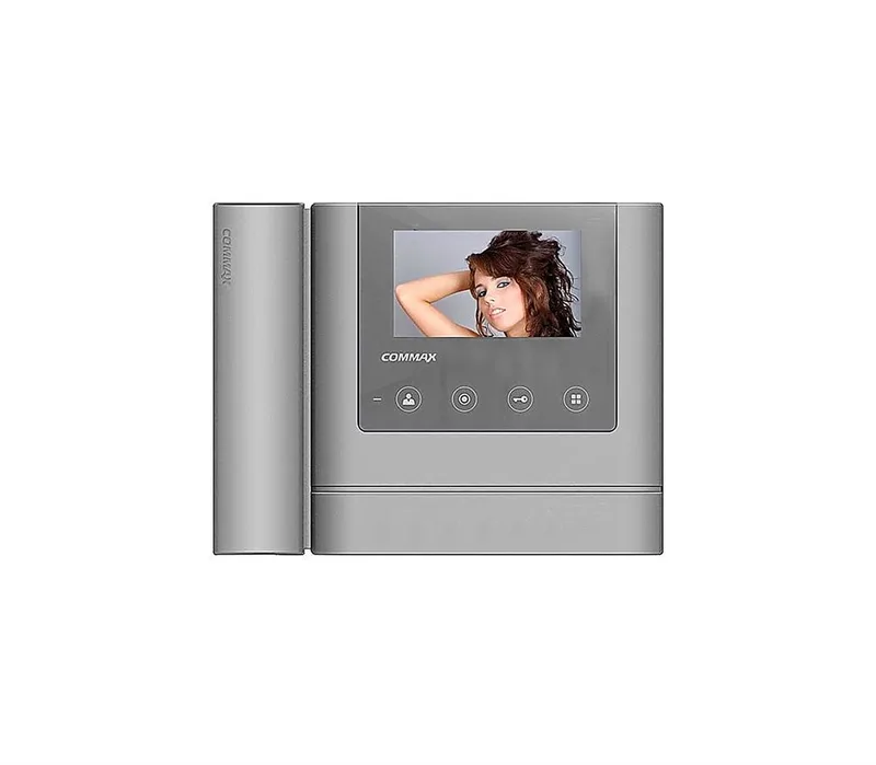 CDV-43MH Mirror Grey - 4,3", TFT LCD, PAL/NTSC, накладное крепление, подключение 2-х вызывных блоков и трубки DP-4VHP, вызов и связь "трубка-монитор", AC 110-240В, цвет: серебро