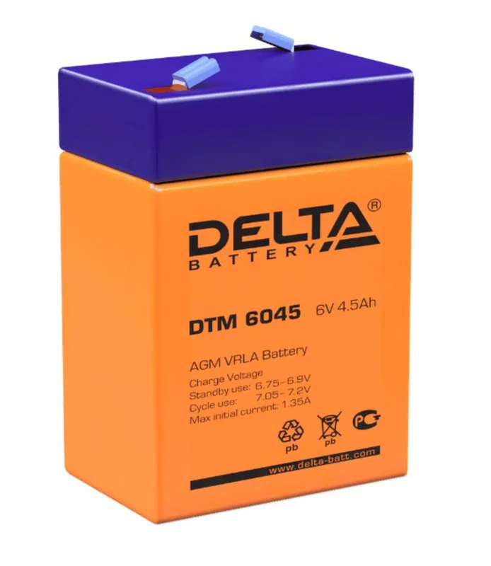 Аккумуляторная батарея Delta DTM 6045