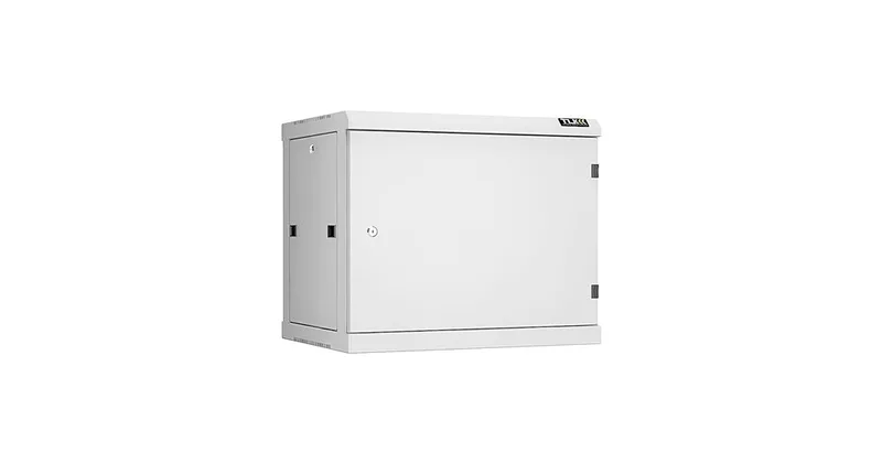 TWC-096045-R-M-GY - Настенный разборный шкаф TLK 19", 9U, металлическая дверь, Ш600хВ503хГ450мм, 2 пары монтажных направляющих, серый