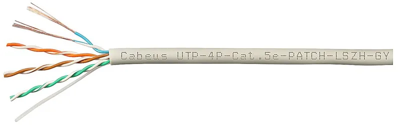 Cabeus UTP-4P-Cat.5e-PATCH-LSZH-GY