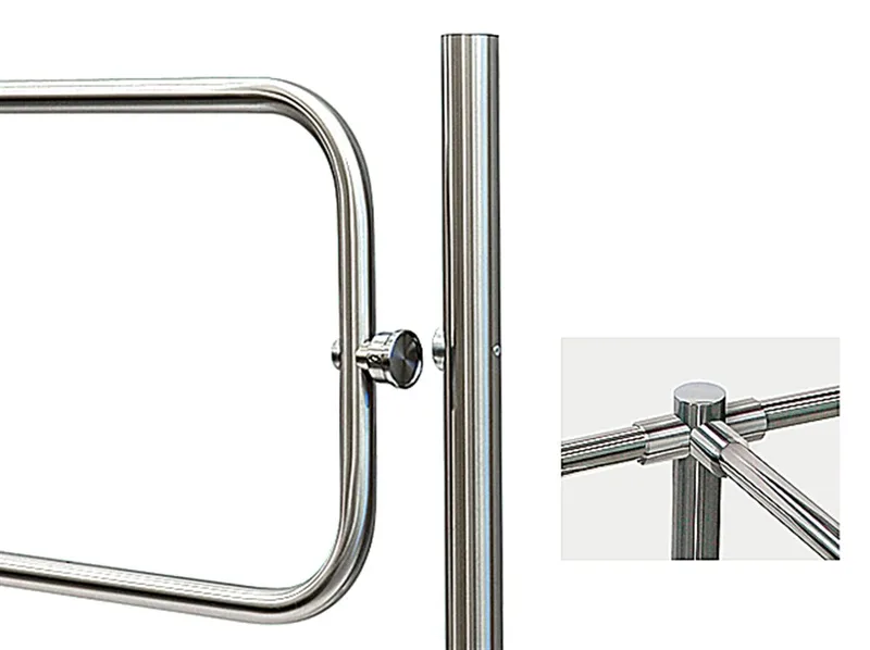 PERCo-BH02 2-06/EL - Трехсторонняя стойка с электромагнитным устройством блокировки и с шестью отверстиями для крепления патрубков (углы между парами отверстий 90 и 180град.)