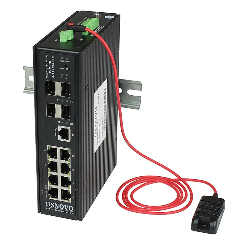 OSNOVO SW-80804/ILS(port 90W,300W)