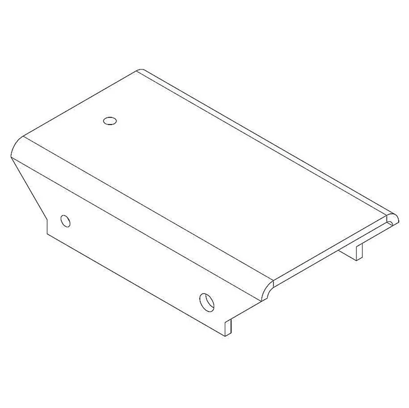 PERCo-MB-16.8 - Накладка прямая верхняя (доп. секция - секция)