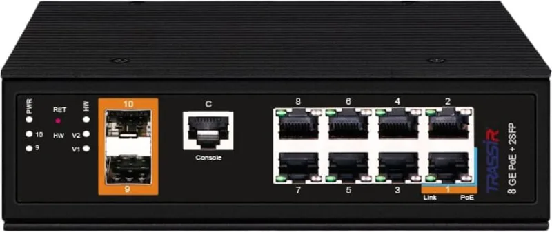 TRASSIR TR-NS25102S-300-8POE (D)