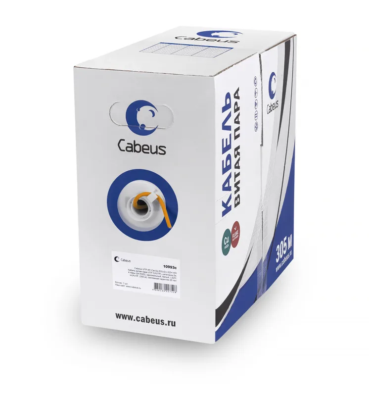 Cabeus UTP-4P-Cat.5e-SOLID-OR