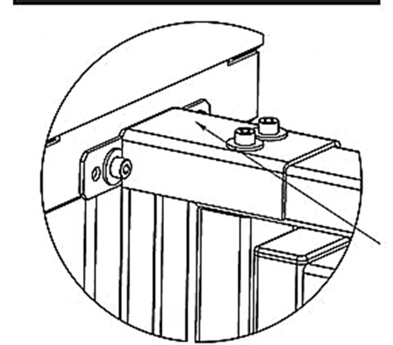 PERCo-RF01 0-03 - Накладка верхняя для стыковки турникета PERCo-RTD-15 с калиткой PERCo-WHD-15 или секцией ограждения PERCo-MB-15