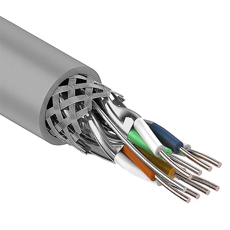 01-0542 - Rexant Кабель витая пара, SF/FTP, категория 7, 4 x 2 x 0,57 мм, PVC, внутреннний, серый, 305м