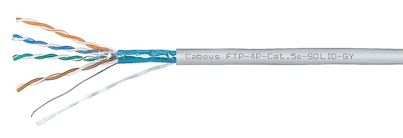 Cabeus FTP-4P-Cat.5e-SOLID-GY