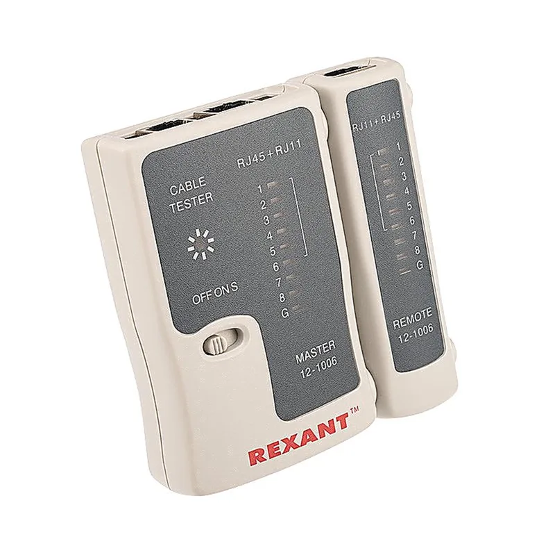 12-1006 - Тестер кабеля RJ-45+RJ-11 468 REXANT
