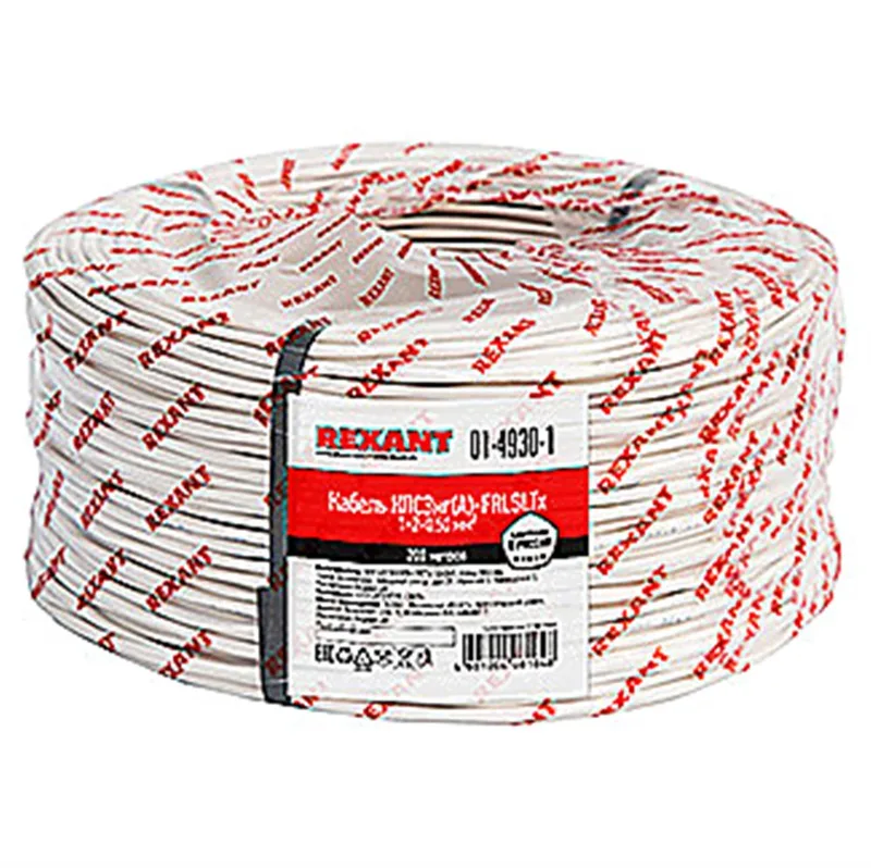 01-4930-1 - Кабель огнестойкий REXANT КПСЭнг(А)-FRLSLTx 1x2x0,50 мм², бухта 200 м