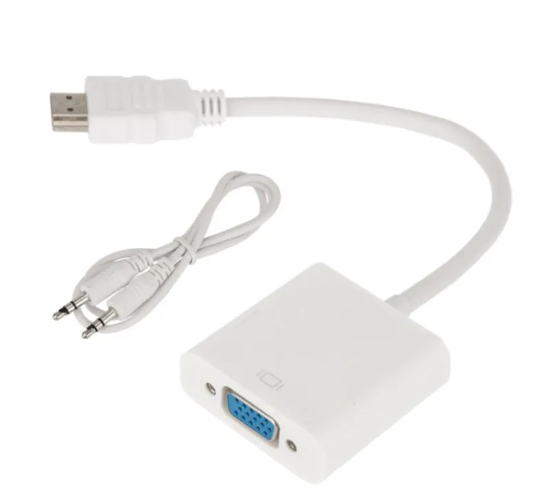 17-6936 - Переходник штекер HDMI - гнездо VGA, провод + шнур стерео 3,5 мм, Rexant