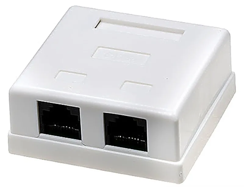 03-0151 - Розетка компьютерная 2-порт RJ-45 (8P8C), cat 5e, внешняя  REXANT (1 шт)